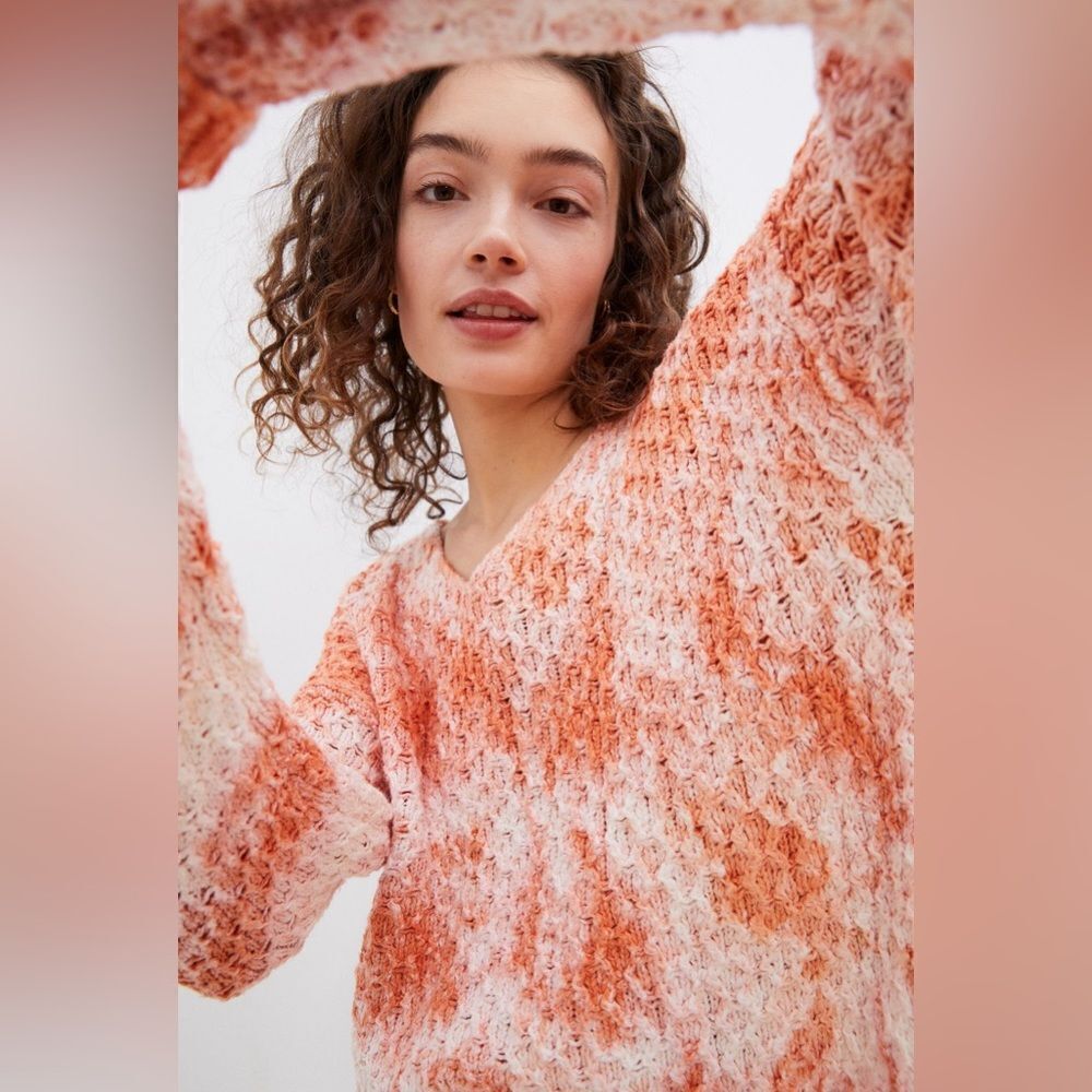 Anthropologie Pilcro Christian V Neck Knit Sweater S